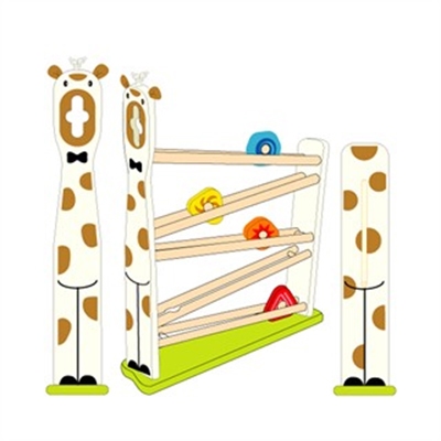 Rollerbaan giraf wit; I'm Toy 29550