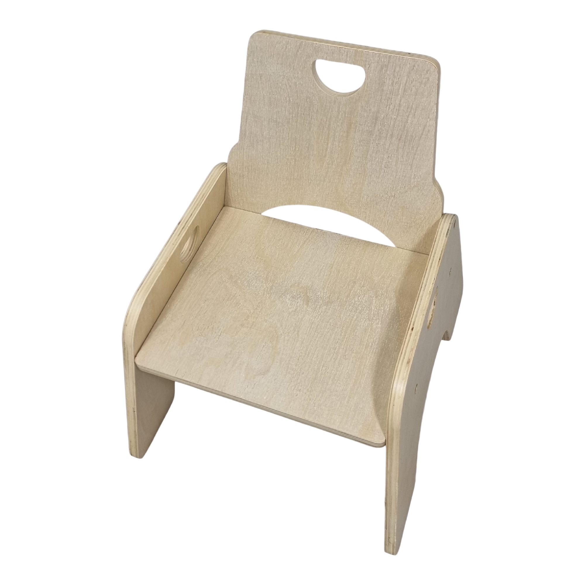 Houten kinderstoel gelakt; 15 MM Berken multiplex bouwpakket