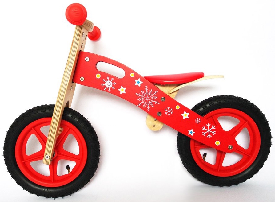 Loop fiets rood "ster"; luchtband      AANBIEDING (gemonteerd)