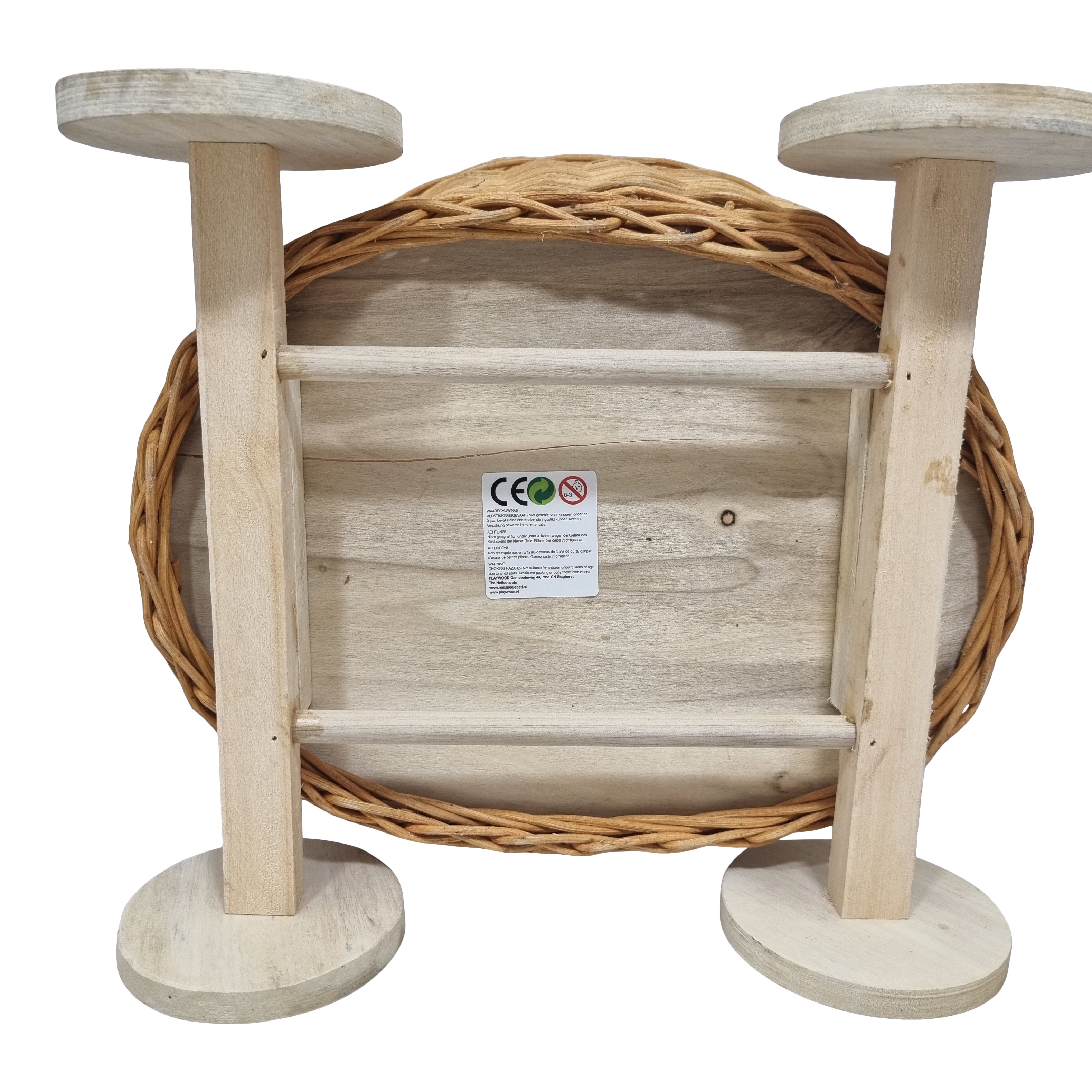 Mini Rieten Poppenwagen zonder bekleding Aanbieding