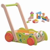 Duwwagen met blokken groen smile AANBIEDING